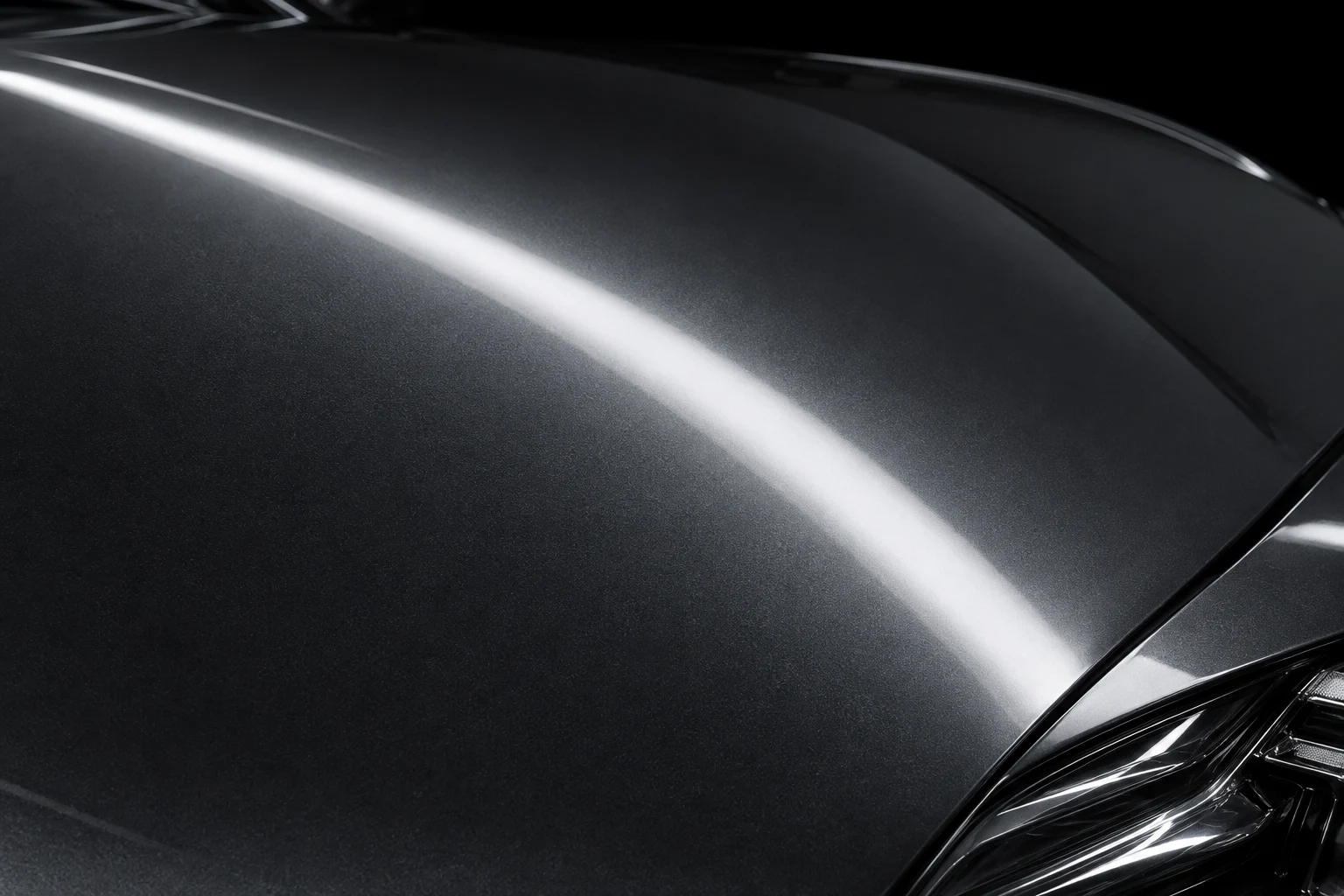 Same illustrative surface after polishing